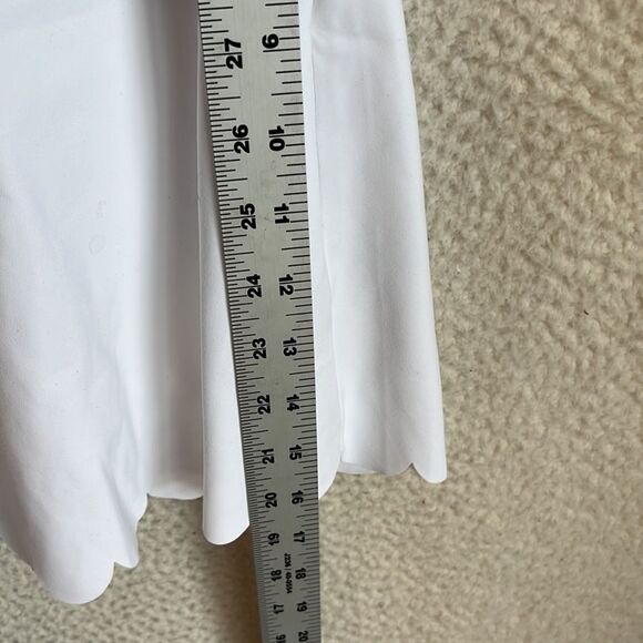 J Crew Scallop‎ Active Skort Skirt Womens Medium White - Picture 4 of 8